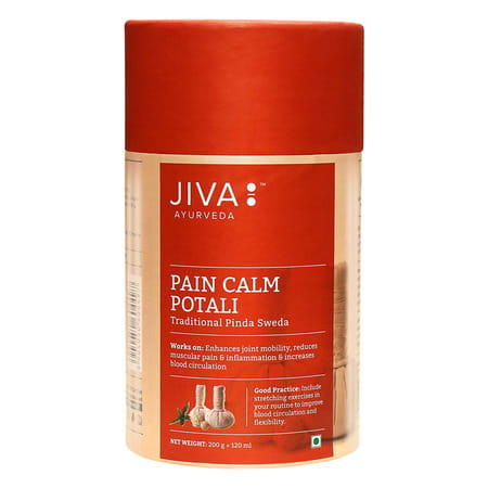 Jiva Pain Calm Potali|Helps With Joint Pain | Knee Injury | And Shoulder Stress- 120 Ml (Pack Of 1)