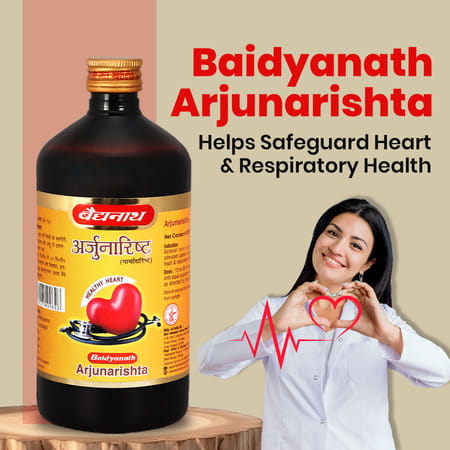 Baidyanath Arjunarishta For Healthy Heart And Digestion 450 Ml