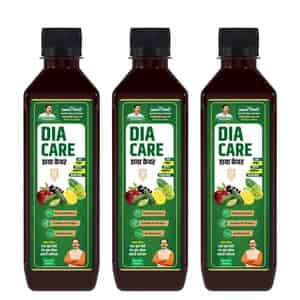 Jeena Sikho Dia Care Juice | Ayurvedic Diabetes Care & Blood Sugar Support - 500 Ml (pack Of 3)