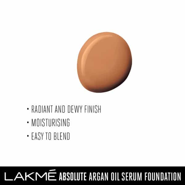 Lakme Absolute Argan Oil Serum Foundation With Spf 45 Natural Almond 15 Ml