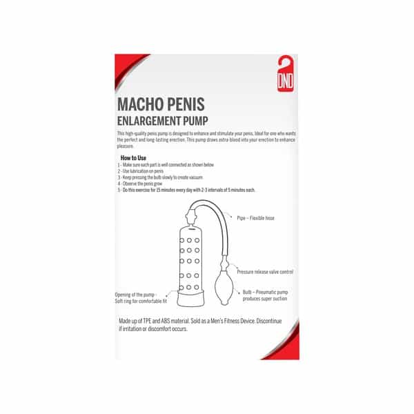 Dnd Macho Penis Enlargement Pump
