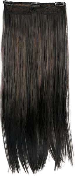 Streak Street Clip-In 24" Mix Brown Straight Hair Extensions