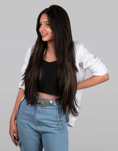 Streak Street Clip-In 24" Mix Brown Straight Hair Extensions