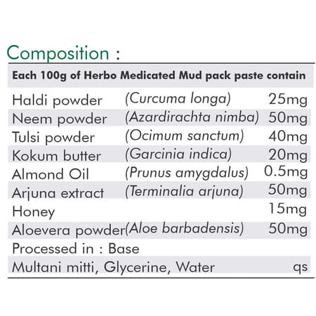 Grazing Meadows Herbo Medicated Mud Pack 50gms (Pack Of 5)