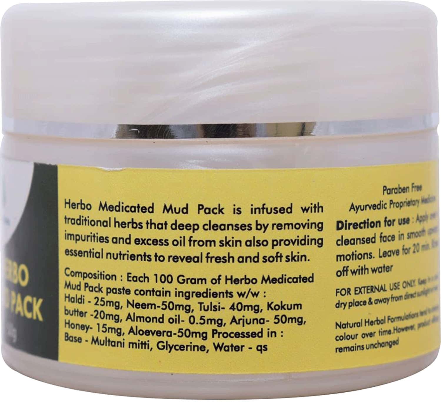 Buy GRAZING MEADOWS HERBO MEDICATED MUD PACK 50GMS (PACK OF 5) Online