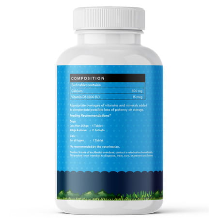 Inlife Calcium For Dogs With Vitamin D3 Supplement 60 Tablets Pet Health Supplements (500 Mg)