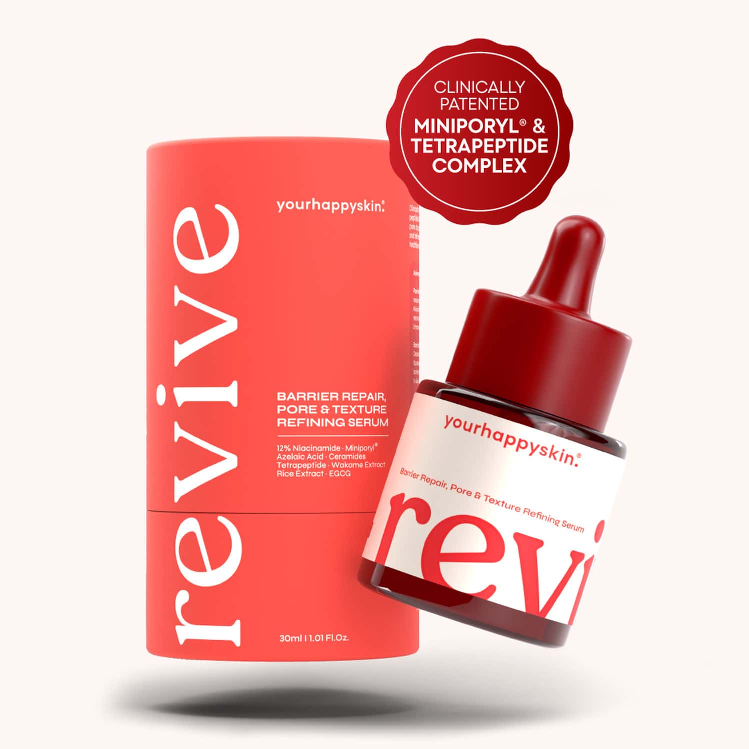 Yourhappyskin Revive Face Serum | Pore Refinement & Skin Clarity | Barrier Repair 30 Ml