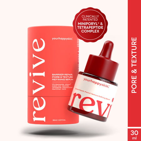 Yourhappyskin Revive Face Serum | Pore Refinement & Skin Clarity | Barrier Repair 30 Ml