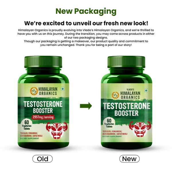 Vlado's Himalayan Organics Testosterone Booster - 60 Veg Tabs