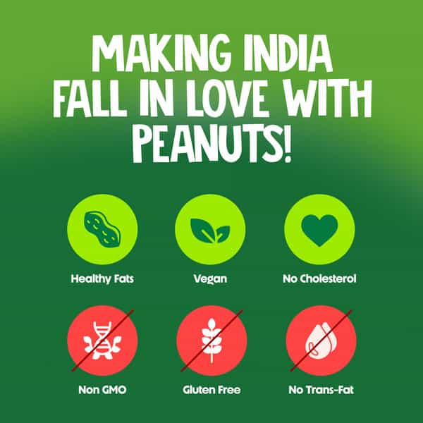 Alpino Natural Peanut Butter Crunchy 1 Kg |High Protein Peanut Butter | Unsweetened Vegan
