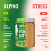 Alpino Natural Peanut Butter Crunchy 1 Kg |High Protein Peanut Butter | Unsweetened Vegan