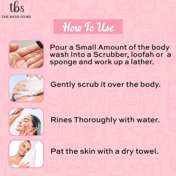 The Bath Store French Rose Body Wash With Natural Ingredients- 300M