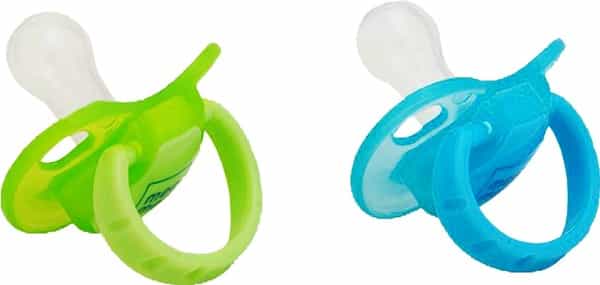Mee Mee Soft Nipple Baby Pacifier (Red/Blue)