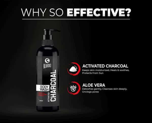 Beardo Activated Charcoal Body Wash - 200 Ml