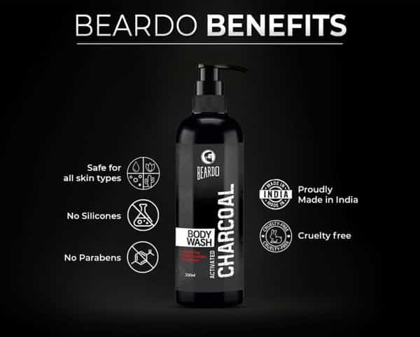 Beardo Activated Charcoal Body Wash - 200 Ml