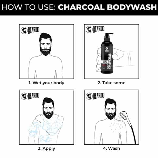 Beardo Activated Charcoal Body Wash - 200 Ml