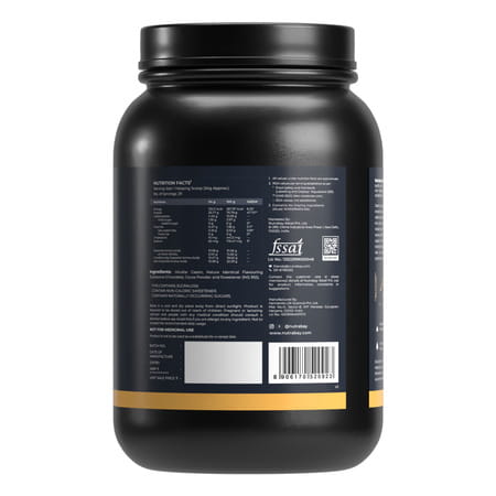 Nutrabay Micellar Casein Protein Powder - 1kg Chocolate Flavour | For Men & Women