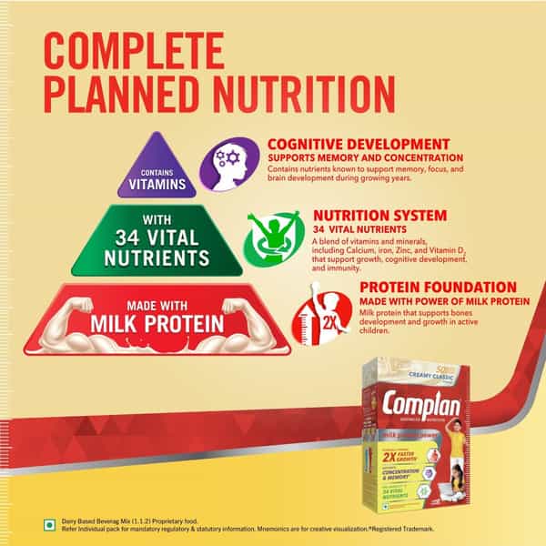 Complan Nutrition And Health Drink Creamy Classic 1Kg Refill