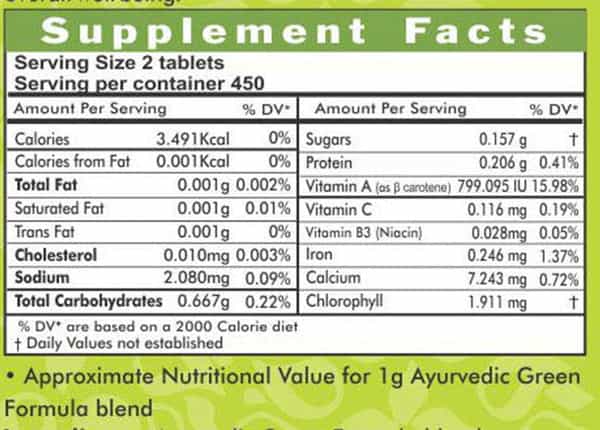 Ayurvedic Life Super Greenhills - 900 Tablets Value Pack Of 4