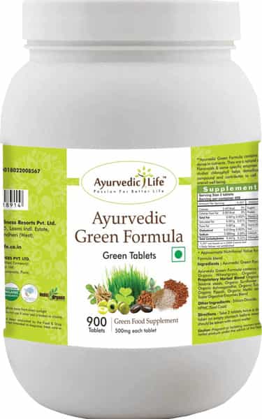 Ayurvedic Life Super Greenhills - 900 Tablets Value Pack Of 4