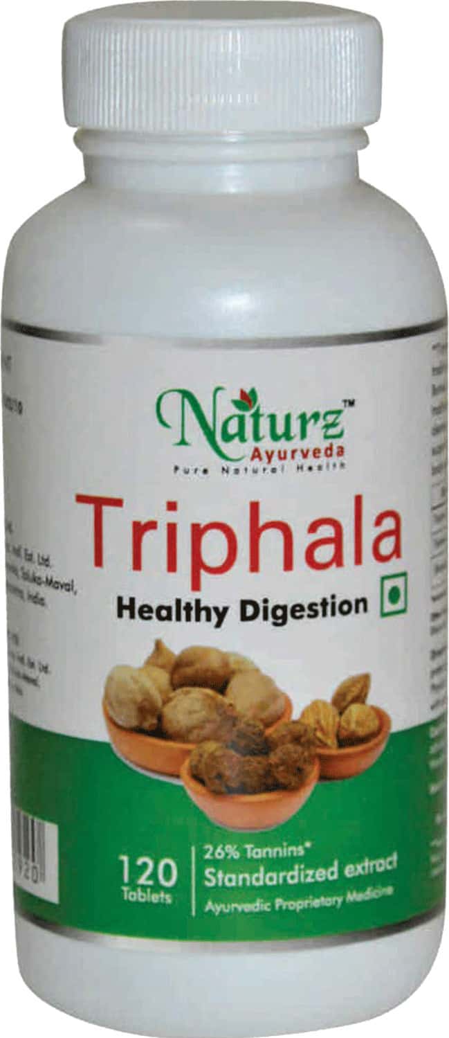Buy NATURZ AYURVEDA TRIPHALA TABLET 120 COUNT PACK OF 2 NATURAL