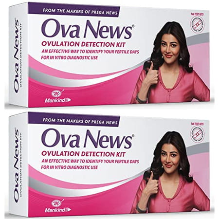Ova News - Ovulation Detection Kit From Prega News | Identifies 5 Most Fertile Daysin 5 Mins- 2n