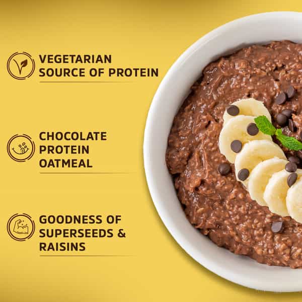Muscleblaze Fit High Protein Oats 2 Kg | Dark Chocolate | Breakfast Cereals