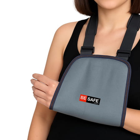 Besafe Forever Half Arm Sling Pouch Belt | Arm Brace Immobilizer (Grey)