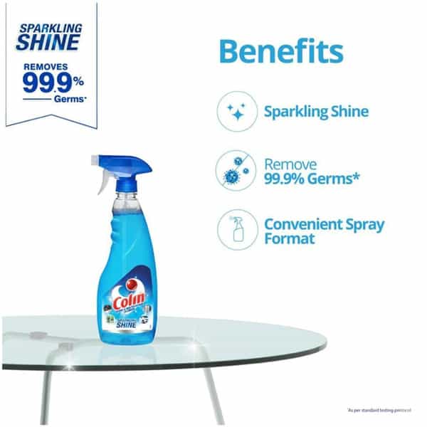 Colin Glass And Surface Cleaner Liquid Regular - 500Ml (Pack Of 3)