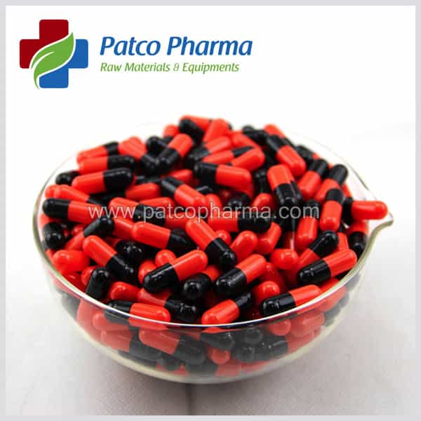 Patco Pharmaceuticals - Size 0 Orange/Black Empty Gelatin Pill Capsule | Diy Powder Filling.