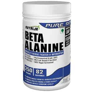Nutrija Beta-alanine Powder Best Pre Workout Supplement - 500 Grams (unflavored)