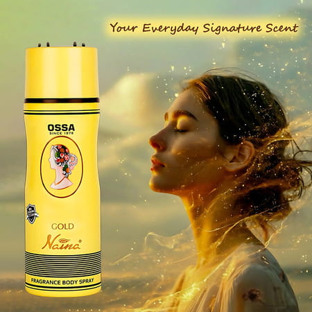 Ossa Gold Naina Body Spray | Musk And Woody Notes Long Lasting Deodorant For Men And Women | 200 Ml
