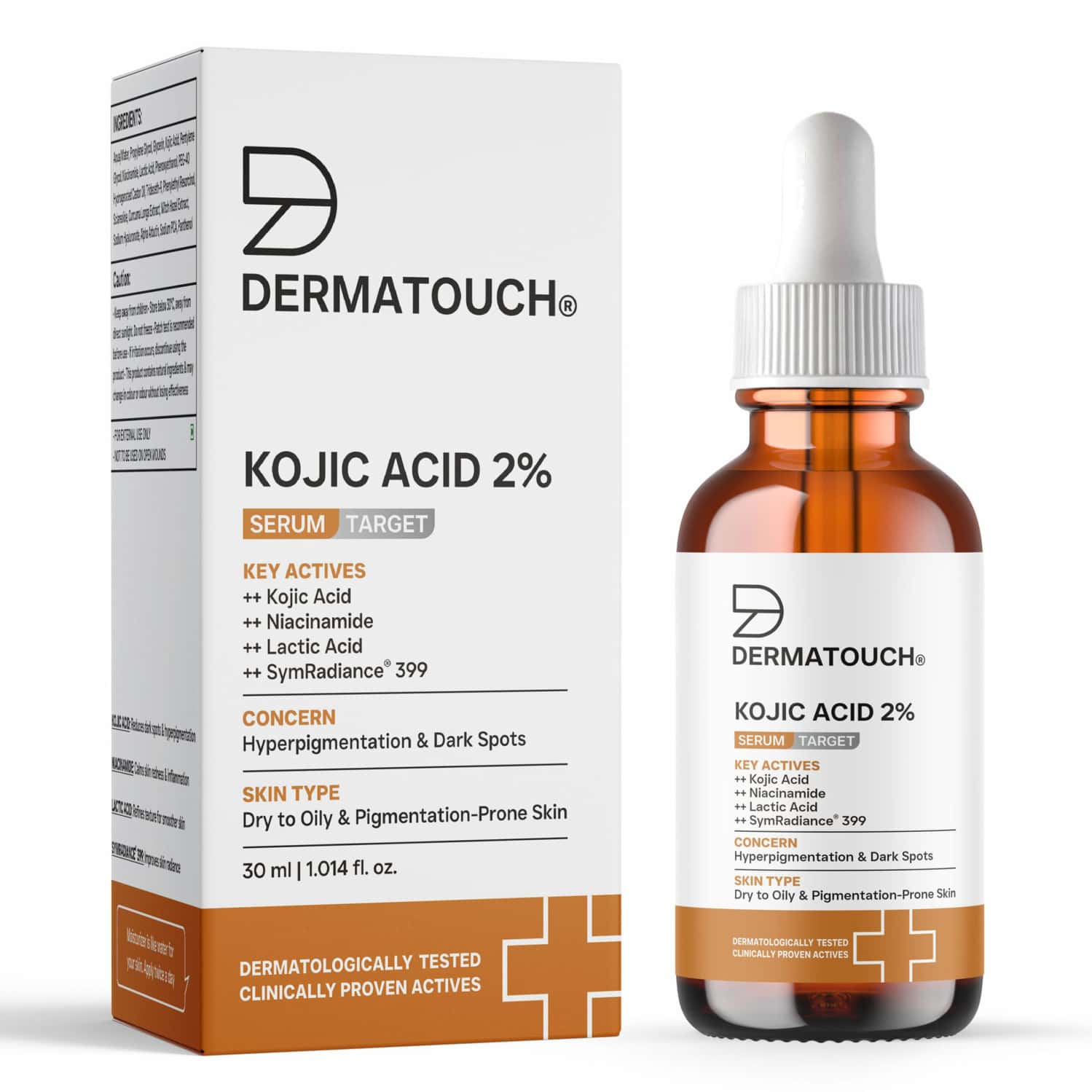 Dermatouch Kojic Acid 2% Serum | Best For Hyperpigmentation & Uneven Skin Tone | 30ml
