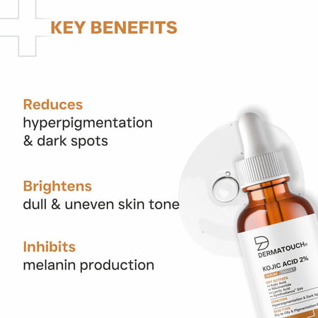 Dermatouch Kojic Acid 2% Serum | Best For Hyperpigmentation & Uneven Skin Tone | 30ml
