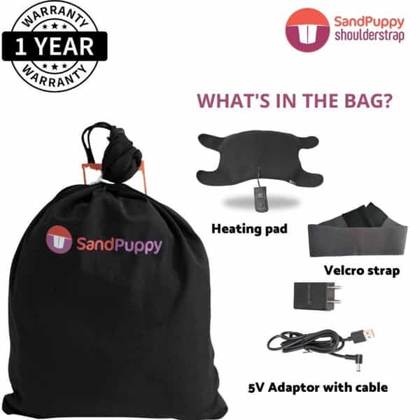 Sandpuppy Shoulderstrap - Electric Heating Pad For Shoulder