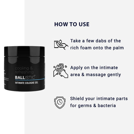 Zlade Ballistic Anti Chaffing Intimate Cologne Gel Men 100 Gm