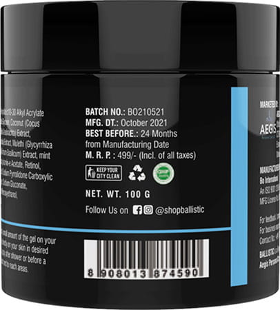 Zlade Ballistic Anti Chaffing Intimate Cologne Gel Men 100 Gm
