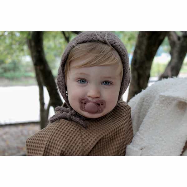 Bibs Couture 2 Pack Silicone Size 1 Peach/Woodchuck - 0+ Months