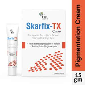 Fixderma Skarfix-tx Face Cream | With 2% Kojic Acid | For Pigmentation | Blemishes | Dark Spots 15gm