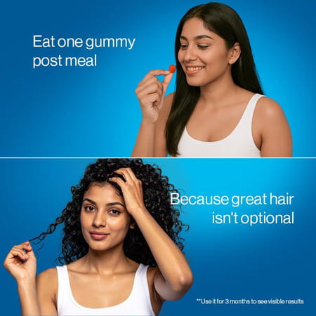 Be Bodywise Biotin Hair Gummies For Stronger & Shinier Hair No Added Sugar Strawberry Flavor 60 No'S