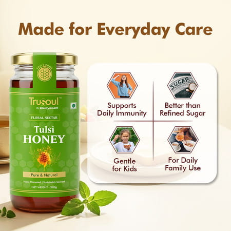 Trusoul By Baidyanath Tulsi Honey 500 G | Natural Honey For Daily Wellness