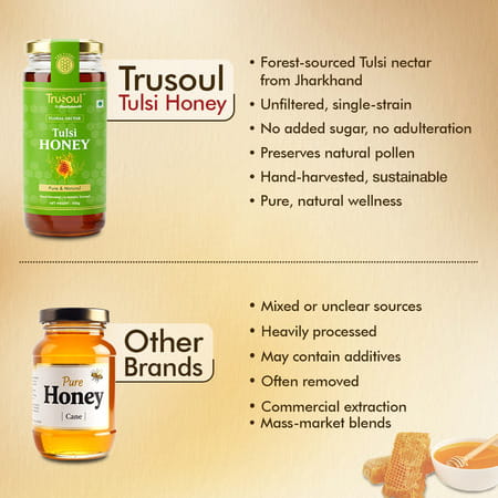 Trusoul By Baidyanath Tulsi Honey 500 G | Natural Honey For Daily Wellness