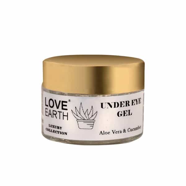 Love Earth Organic Under Eye Gel With Aloe Vera & Cucumber Extracts 50Gm