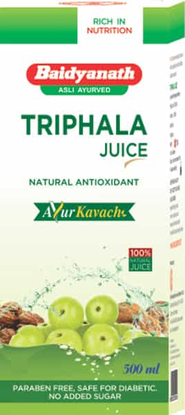Baidyanath Nagpur Triphala Juice All Natural Laxative For Healthy Digestion - 500 Ml