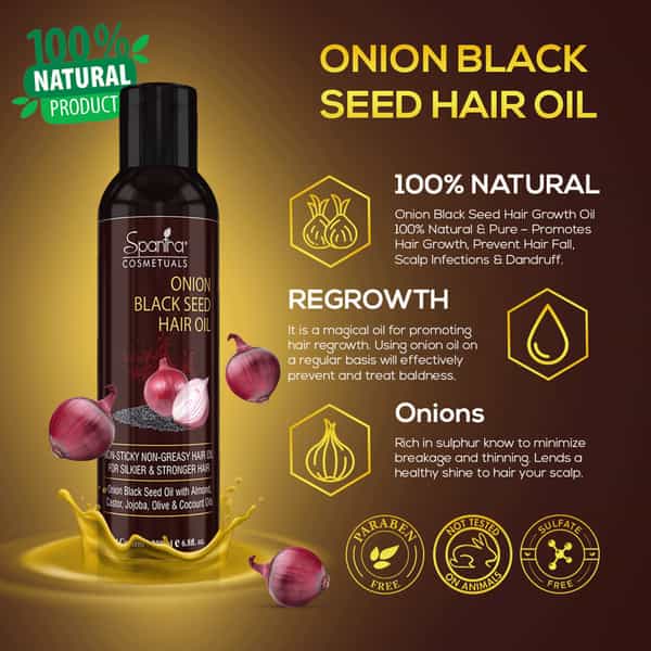 Spantra Onion Black Seed Hair Oil 200Ml