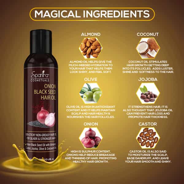 Spantra Onion Black Seed Hair Oil 200Ml