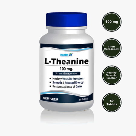 Healthvit L-Theanine 100 Mg 60 Tablets Stress Management