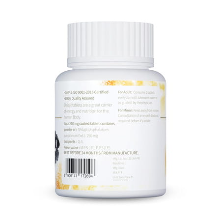 Jeena Sikho Shilajit Tablets |Herbal Supplement For Strength | Stamina And Power | 60 Tablets