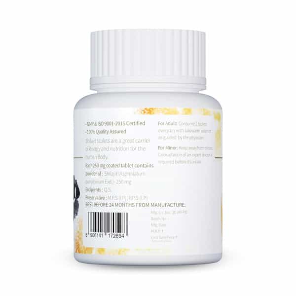 Jeena Sikho Shilajit Tablets |Herbal Supplement For Strength | Stamina And Power | 60 Tablets