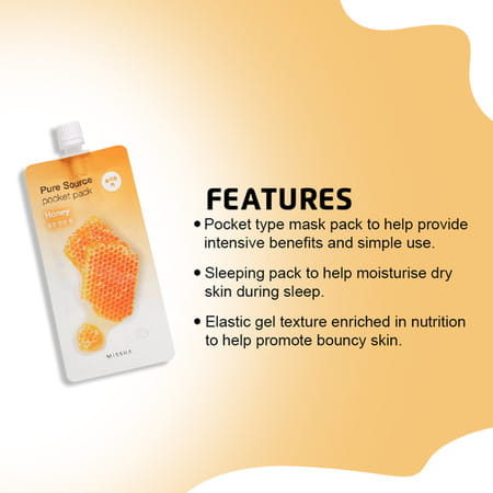 Missha Pure Source Pocket Pack (Honey) - Pack Of 5